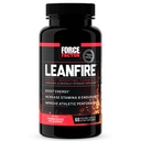 FORCE FACTOR LeanFire Pre Workout Energy Pills with Green Tea Extract and Caffeine to improve Energy, Build Lean Muscle, Black, 60 Count (1.5 km)