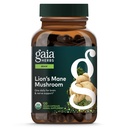 Gaia Herbs Lion's Mane Mushroom - Brain & Nerve Health Support* - 120 Vegan Κάψουλες (120-Day Supply)