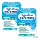 Digestive Advantage IBS Probiotics for Digestive Health & Intensive Bowel Support for Women & Men with Digestive Enzymes, Occasional Bloating & Gut Health, 96 Count Capsules (Pack of 2)