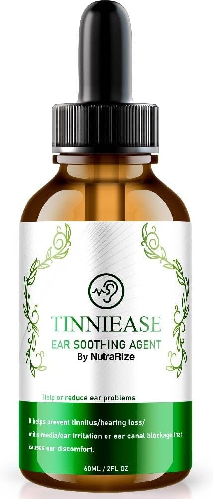 NutraRize TinniEase Ear Drops, Pro hear Support Formula, All Natural Ear Liquid Supplement, Dropper for Ringing Ears, maximum Strength for Ear Health, Yorumlar (30 hizmet)