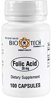 BioTech Pharmacal - Folic Acid (20mg) - 100 Kont (FFP)