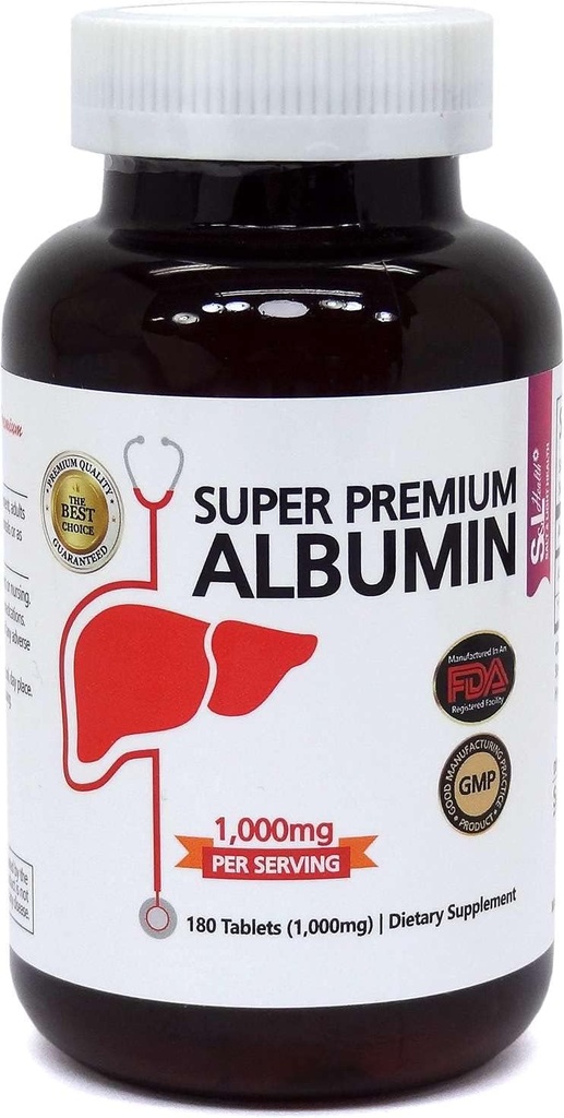 S&L Health MEGA Premium Albumin (Albumin 500 (950mg) Tabletισκίο)