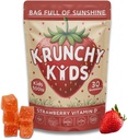 500IU Vitamin D3 Gummies - Organic, Plant-Based, Sugar-Free | Real Strawberry, Allulose, MCT-Oil, Agave | Supports Bones, Immunity, Mood & Sleep