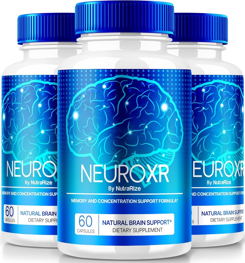 (3 Pack) NöroXR Capsules, Resmi Nöro XR Pills, Doğal Türlü Malzemelerle Premium Formula Memory ve Focus'u Desteklemek için, Nöro X R değerlendirmeleri (180 Capsules)