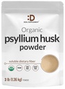 DEAL SUPPLEMENT Organic Psyllium Husk Toz, 3lbs (48oz) – Unflavored Plant Based uli Diyetary Fiber – Gut & Digestion Health – Great for Baking & Cooking – Keto Friendly, Gluten Free, Non-GMOMO