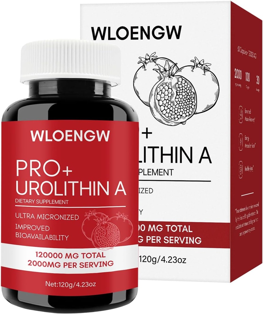 Newly Urolithin ένα συμπλήρωμα 60 Count, 2000MG - 1 φιάλη