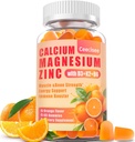 D3 &B6 &K2,1000 mg Kalsiyum Gummies with 300 mg Magnezyum Support Immune Energy for Yetişkinler andYoung,Sugar Free (60 Kont)
