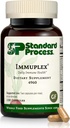 Standard Process Inc. Immuplex - Daily Immune Support Supplement with Folate, Iron, Vitamin C & Vitamin A - Mineral Supplement with Antioksit Malzemeler - 150 Capsules