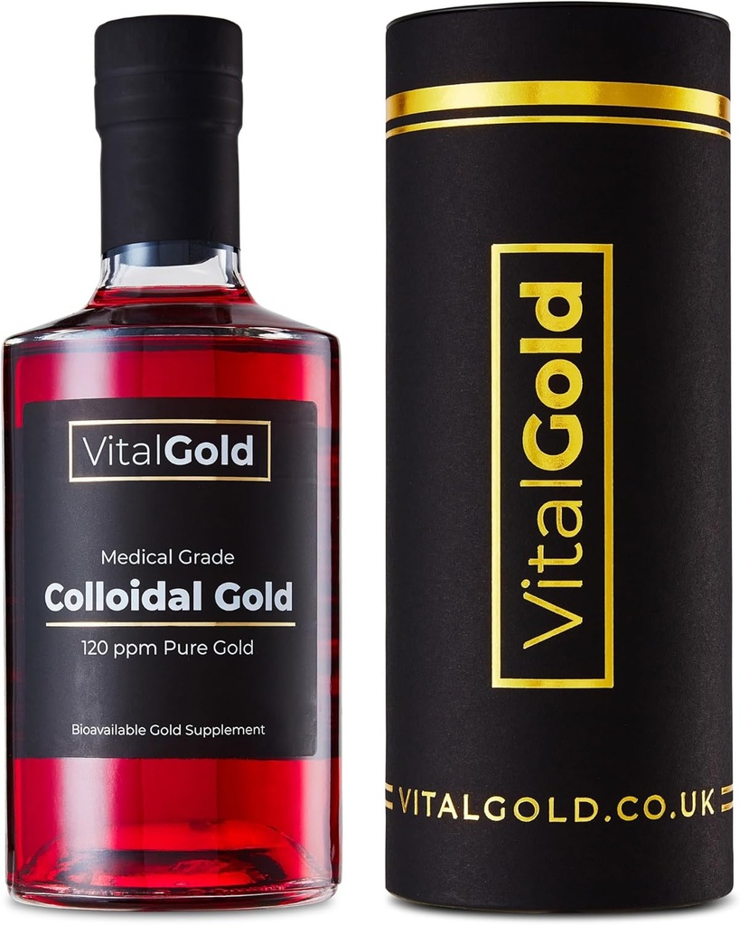 Colloidal Gold 120 PPM - 500 ml - Ultra Strength Gold Supplement