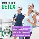 Total Detox Cleanse | 10 Günlük Supply Detox Supplement | Milk Thistle, Ginger Root & Yellow Dock | 60 Capsules