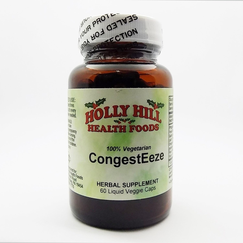 Holly Hill Health Foods, CongestEeze, 60 Υγρές κάψουλες χορτοφάγων