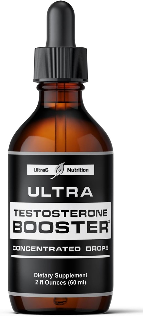 Ultra6 Διατροφή Testosterone Booster για άνδρες - άνδρες και γυναίκες συμπληρώματα υγείας - συμπλήρωμα με Tongkat Ali + Tribulus Terrestris για την ανδρική ενίσχυση - Υποστηρίζει την αποκατάσταση μυών & την ενίσχυση της ενέργειας