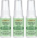 LOVITA Bee Propolis Throat Spray 250mg, Arı Propolisi% 18 Bioflavonoids, Alkol Özgür Antioksi, Immune Support & Sore Throat Relief, Gluten-Free, Non-GMO, 1 Fl Oz, 90 Day Supply