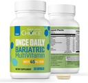 Bariatric Choice Once-Daily Bariatric Multivitamin with 45 mg of Iron | Easy to Swallow Capsule | Vitamin for Bariatrik Cerrahi Hastaları | 30 Kont (1-Month Supply)
