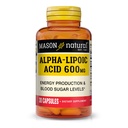MASON NATURAL Alpha Lipoic Acid 600 mg per Service, Gluten Free ALA Supplement, 30 Capsules