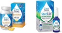 TheraTears Omega 3 Supplement, 1200 mg, 90 ct ( 1) ve SteriLid Eyelid Cleanser ve Face Wash, rahatsız edici Gözler için, 2 fl oz sprey