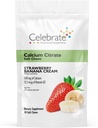 Vitamin Bariatric 500 mguba Citrate Soft Chews with 500 IU Vitamin D3 – Gastrik Bypass Hastaları ve Bone Health - Sugar & Gluten Free, Strawberry Banana Cream (90 Chews)