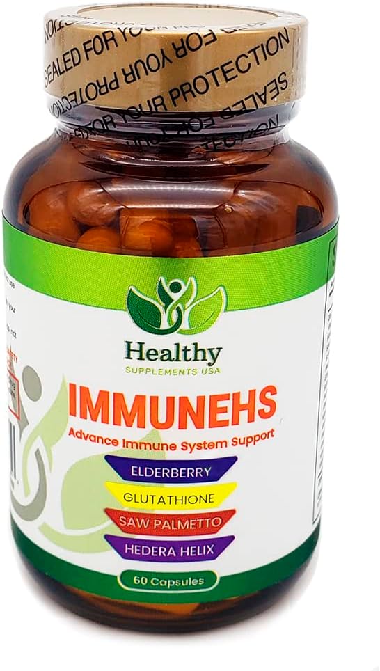 Advance Immune System Support - Elderberry, Glutathione & çinko Immunity Boost - Organik Yaşlılar, C & Keto Friendly - Saw Palmetto & Hedera Helix