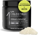 Colostrum Supplement by L11 with Lactoferrin Biotin Çinko & Vitamin D | Bovine Colostrum Toz for Peak Athletic Health, Gut Health, Muscle & Immune Support | 1500 mg Colostrum - Unflavored 30 Hizmet