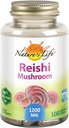Nature's Life Reishi Mushroom 1200 mg | Healthy Immune Function, Energy & Mood Support Supplement | Non-GMO & Lab Verified | 100 Vegetarian Capsules