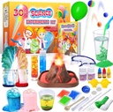 Çocuklar için 30+ Deneyler Bilim Kitleri, S.T.E.M Eğitim Projesi Erkek Kızlar için Oyuncakları Hediyeleri, Kimya Set, Bouncy Ball, Volcano Eruptiontion