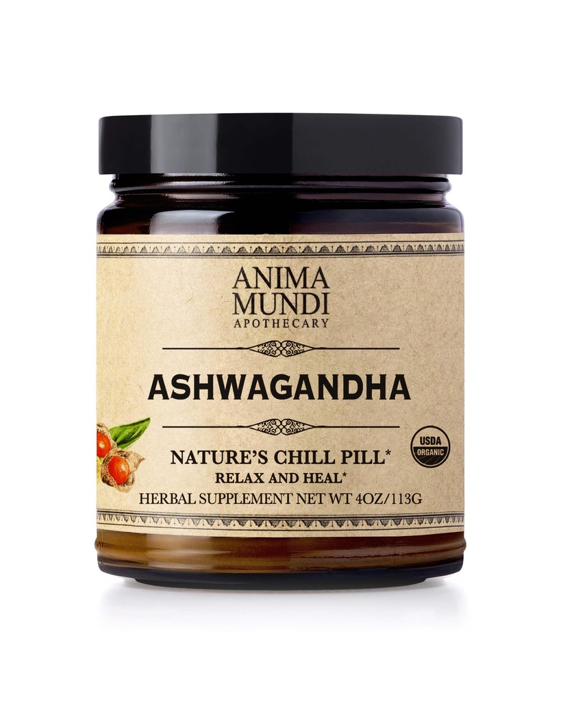 Simdi Mundi Ashwagandha Toz - Organik Ashwagandha Kök Toz Hindistan'dan Kaynaklandı - Yaygın olarak Hint Patent Kök Tozu - Calming Herbal Supplement - Çaya Ekle, Kahve & More (4oz / 113g)