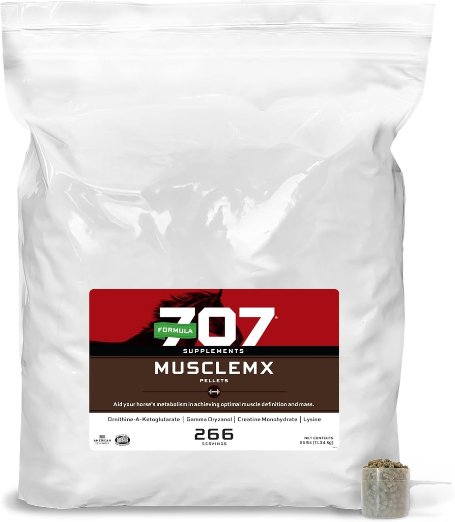 Formula 707 KasMx Equine Supplement, 25lb Refill Bag - Lysine, Gamma Oryzanol, Kretine & OKG