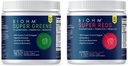 BIOHM Super Reds ve Greens Sche, Superfood Toz Probiyotiks ve Digestive Enzymes, Antioksis ve Polyols, Allergen Free, Non-GMO, Vegan - 30 Her Şeye Sahip