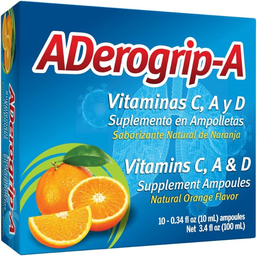 Aderogripa Ανοσοποιητική υποστήριξη Βιταμίνες C, A & D 