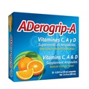 Aderogripa Immune Support Vitamins C, A & D | Sıvı Supplement | 10 Doğal Orange Flavor Ampoules | Immune System | Box of 10 x 10 ml Ampolletas | Suplemento En Ampolletas