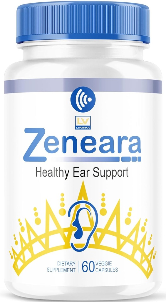 Zeneara Healthy Ear Support Supplement, Zeneara, Zeneara Capsules, Zeneara Healthy Ear Support, Zeneara Ear Support, Zeneara Advanced Formula, Zeneara Reviews, 60 Capsules for 1 Month