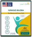 Shine GU Biloba Patch - 30 Gingko Transdermal Patches - Kadınlar ve Erkekler için Bir Ay Supply - ABD Made