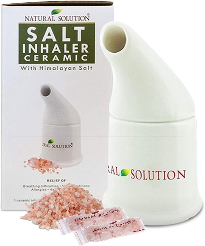 Doğal Çözüm Seramik Pink, Antis The Respiratory System Great for Alerji, Asthma Relief, and Other Respiratory Koşulları , Salt Inhaler, 1 Count
