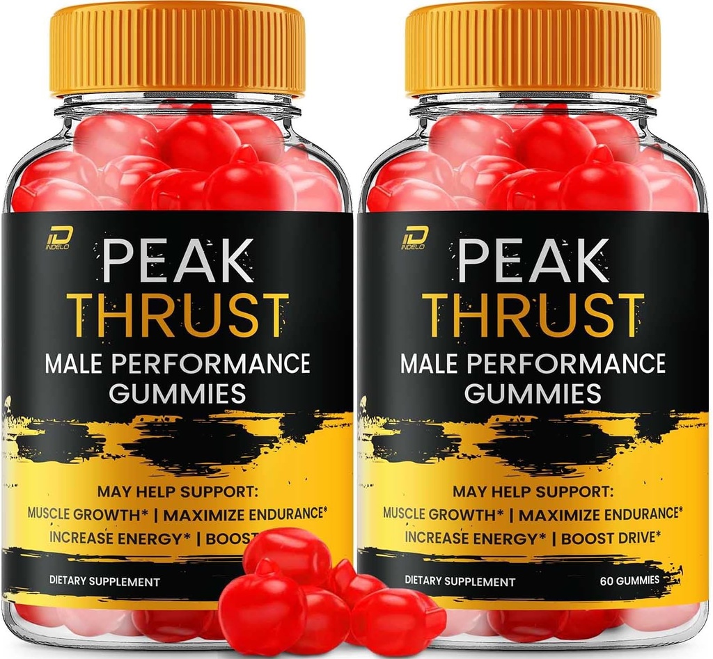 Peak Thrust Gummies for Men – Peak Thrust Advanced Formula, All Natural, Maximum Strength, PeakThrust Gummy, Thrust Peak Yorumlar, (2 Pack – 120 Gummies)