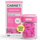Kabin: Diphenhydramine 25mg Antihistamin Tabletleri Allergies, Hay Ateş ve Runny Nose, 120 Tablet (Refillable Glass Şişe)