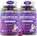 Magnezyum Glycinate Gummies for Yetişkinler & Çocuklar 4+, Sugar Free Magnezyum Bisglycinate Supplement 400/200 mg with B6D3, 5HTP, L-Theanine for Sleep & Relaxation, Brain, Muscle, Melatonin Free Gummies,2Pack Bisglycinate Supplement 400/200 mg with B6D3, 5HTP, L-Theanine for Sleep & Relaxation, Brain, Muscle, Melatonin Free Gummies,