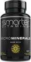 Albion® 6 Essential Trace Bisglycinate Minerals, Manganese, Boron, Chromium, Selenium, Molybdenum Supplement, 90 Plant-Based Vegan Capsules