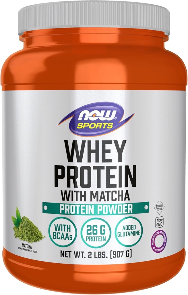 Şimdi Spor Beslenme, Whey proteini, 24 G ile BCAAs, Matcha Toz, 2Pound