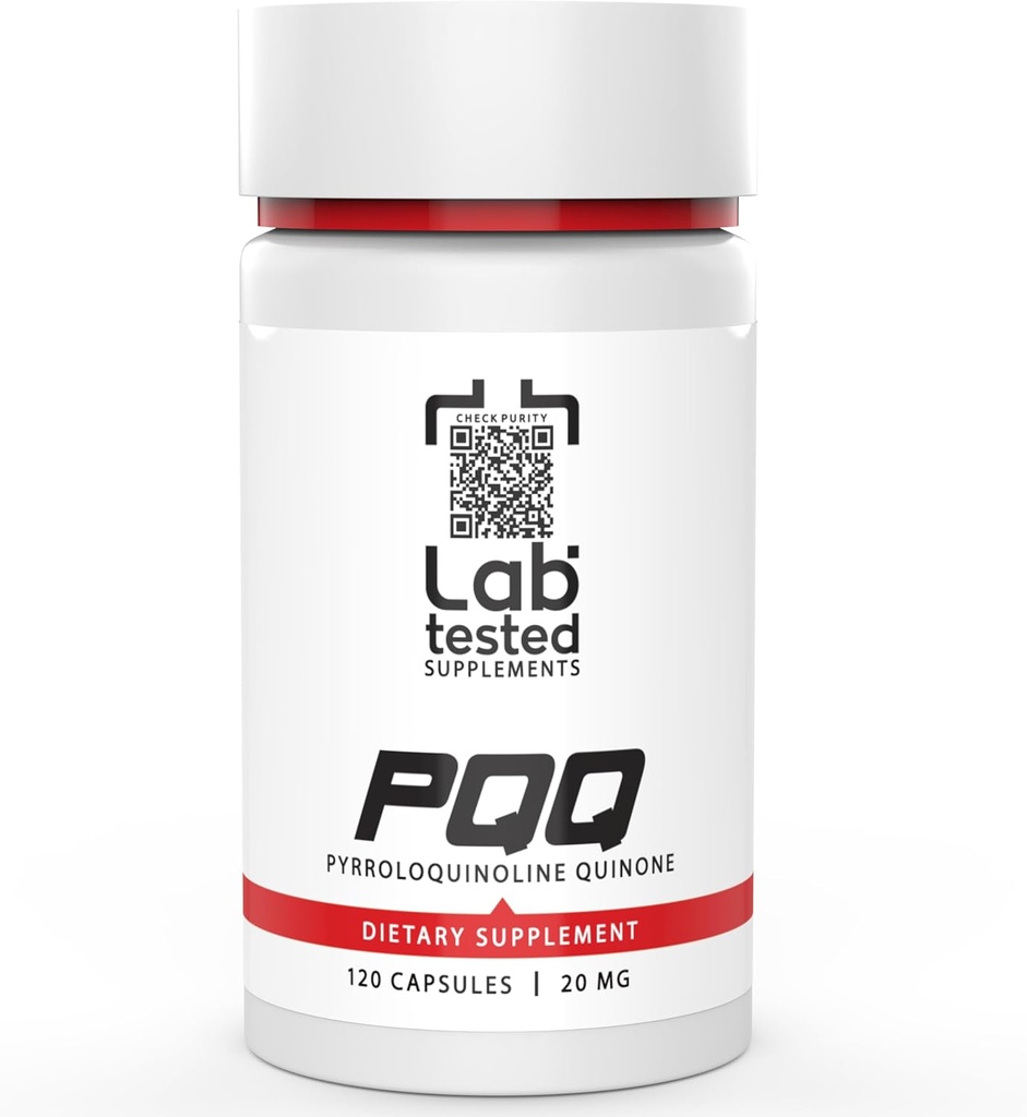 PQ - Pyrroloquinoline Quinone - 120 20 mg Capsules - 3rd Parti COA her çok # - 4 Ay Supply