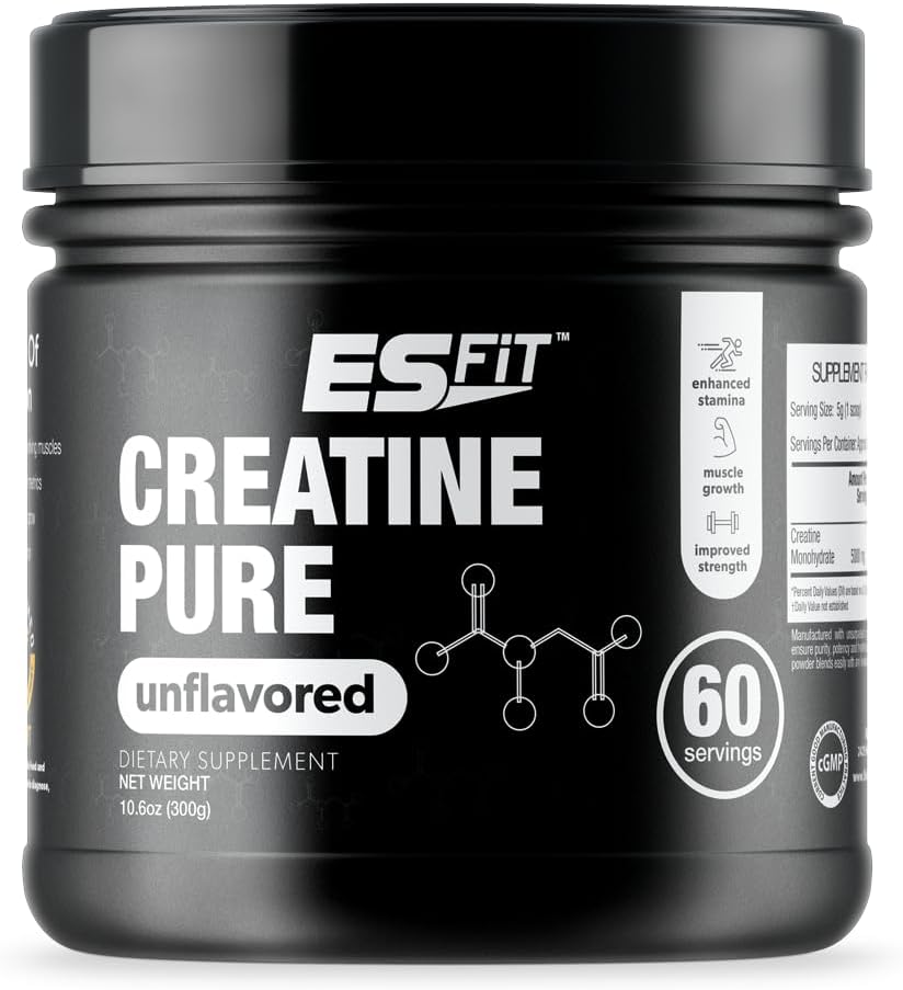 Tinatine | 5000Mg - 60 Hizmet | Pure Micronized Kretine Monohidrat | Build Muscle, improve Recovery, improve Cell Volume Volume