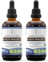 Tribe Black Walnut USDA Organik | Alkol Özgür Tür, Yüksek Lisans Herbal Drops | %100 sertifikalı Organik Black Walnut (Juglans Nigra) Hull 2x4 oz4 oz