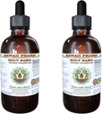 Holy Basil Alcohol-Free Liquid Extract, Organic Holy Basil (Ocimum tenuiflorum) Dried Leaf Glycerite Hawaii Pharm Natural Herbal Supplement 2x2 oz