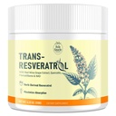 Trans-Reεσβερατρόλη συμπλήρωμα σκόνης με εκχύλισμα κόκκινου κρασιού, Quercetin, Pterostilbene & NAD, 4.23 OZ, 30-Ημέρα εφοδιασμού