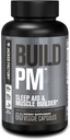 Jacked Factory Build PM Night Time Muscle Builder & Sleep Aid - Post Workout Recovery & Sleep Support Supplement w/VitaCherry Tart Cherry, Ashwagandha, & Melatonin - 60 Φυσικά χάπια Veggie