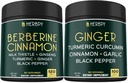 Sche 7in1 Berberine HCl & 5in1 Ginger Supplement - Destek Immune, Digestion ve Heart Health Health