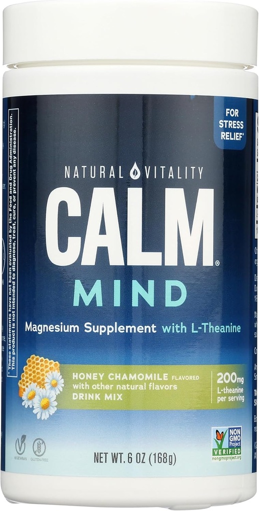Doğal Vitality Honey Chamomile Calm Mind, 6 OZ