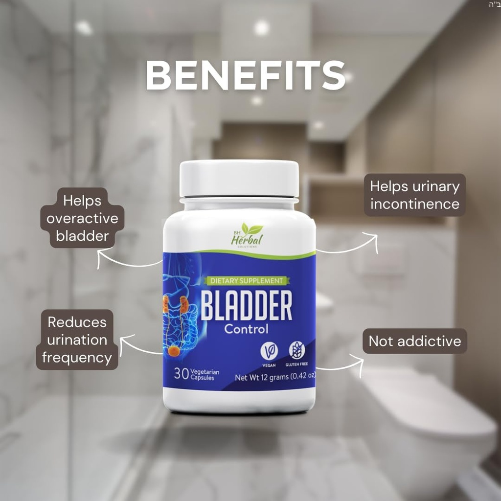 Bladder Control Suppplement, Bladder Support Supplement for Men & Women, Helps Reduce Urinary Leakage, Frekans ve Urgency - Natural Herbal Supplement