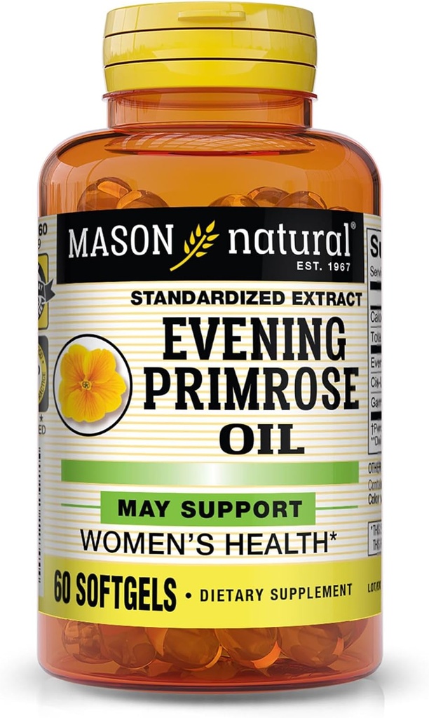 Mason Natural, Primrose Oil Woman Health Softgels - 60 Ea