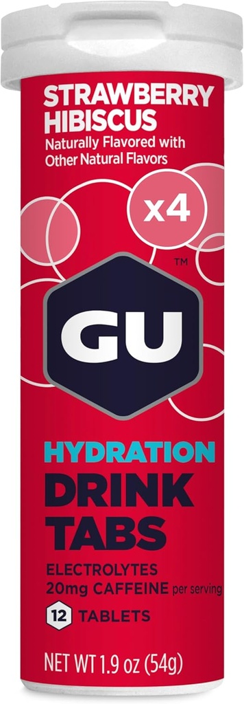 GU Energy Hydration Electrolyte Drink Tabletleri, 4-Count(48 Hizmet)