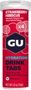 GU Energy Hydration Electrolyte Drink Tablets, 4-Count(48 Servings), Strawberry Hibiscus